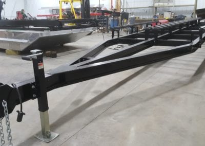 I Beam Commercial Barge trailer - fab to finish at Hanson