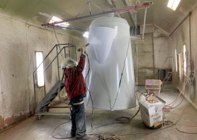 Powdercoated the Willmar Kaffe fest Tea Pot from 1946! 03