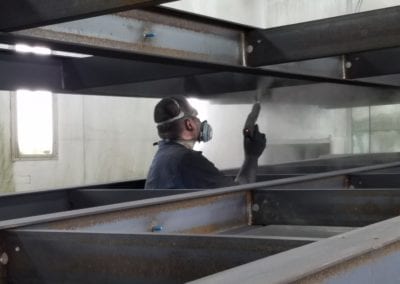 Powdercoating 35' Trailers 01