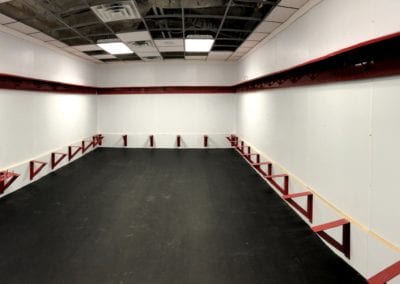 locker room shelving, designed, fabricated, welded and powder coated